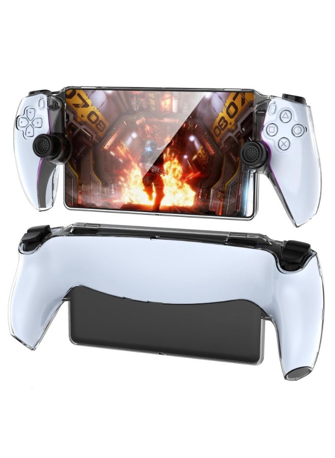 JZS Protective Case for PlayStation Portal, Scratch Resistant Anti Fingerprint Case, Hard Shell, For PS5 Portal Remote Player (Transparent) - Image 1
