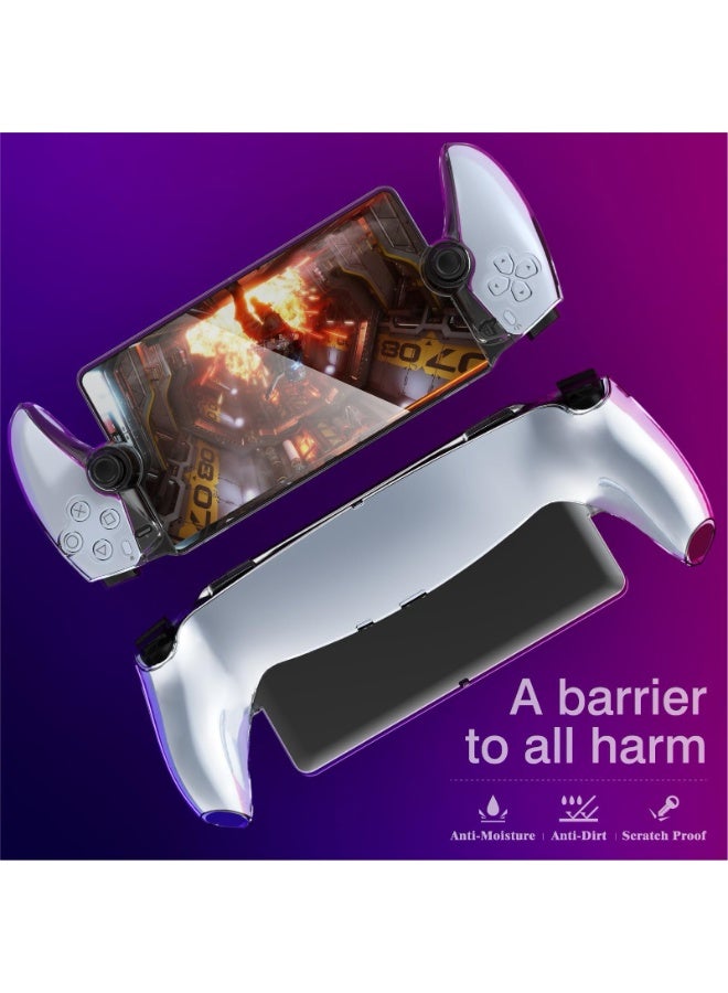 JZS Protective Case for PlayStation Portal, Scratch Resistant Anti Fingerprint Case, Hard Shell, For PS5 Portal Remote Player (Transparent) - Image 3
