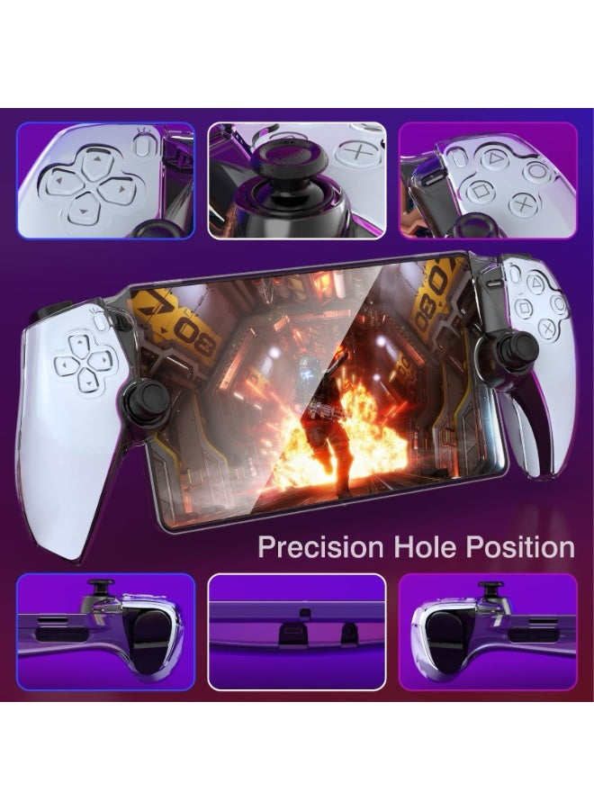 JZS Protective Case for PlayStation Portal, Scratch Resistant Anti Fingerprint Case, Hard Shell, For PS5 Portal Remote Player (Transparent) - Image 4