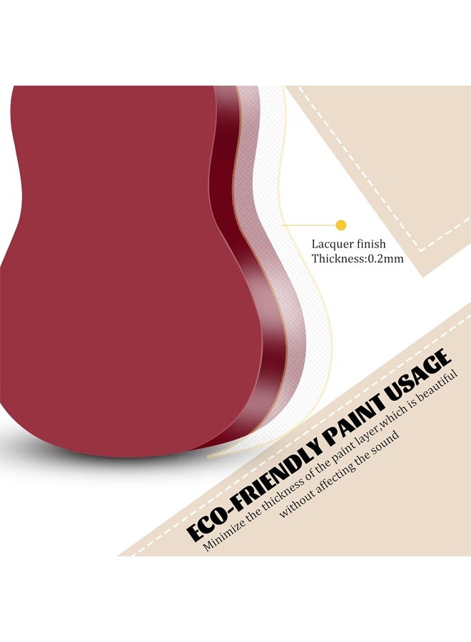 DUNISO 21 Inch Ukulele, with Guitar Bag , Clip-on Tuner, Nylon Cord, Capo String Pick,Cleaning Cloth, Ukulele For Students, Children and Beginners ﻿ - Image 5