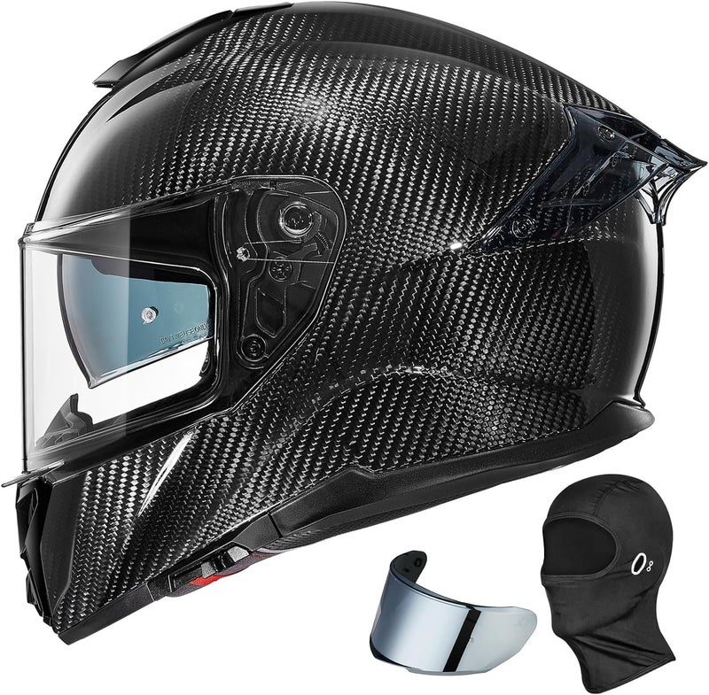 ILM Full Face Motorcycle Helmet with Widening Visor - DOT Model-861 - Image 1