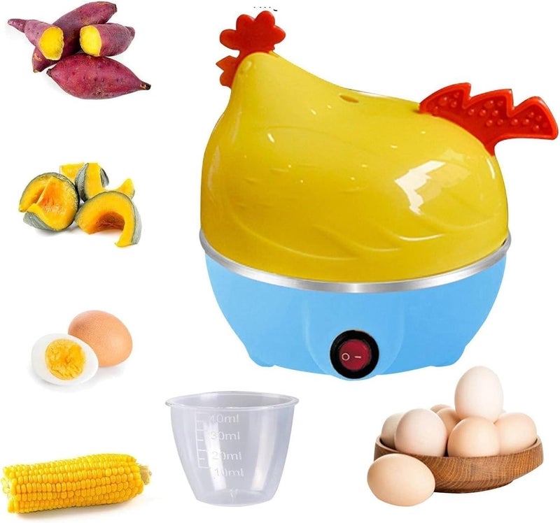 Electric Egg Boiler | 3 Boiling Modes | Automatic Operation | Overheat Protection |75ml | Plastic | 7 Egg Poacher For Steaming, Cooking, Boiling And Frying, (350 Watts) (Multicolor) - Image 4