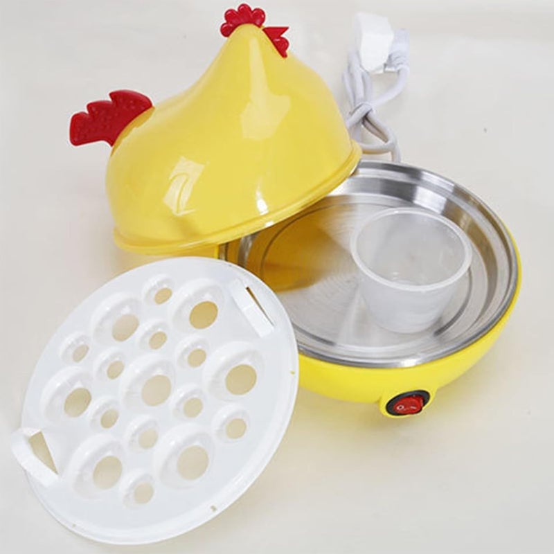 Electric Egg Boiler | 3 Boiling Modes | Automatic Operation | Overheat Protection |75ml | Plastic | 7 Egg Poacher For Steaming, Cooking, Boiling And Frying, (350 Watts) (Multicolor) - Image 1