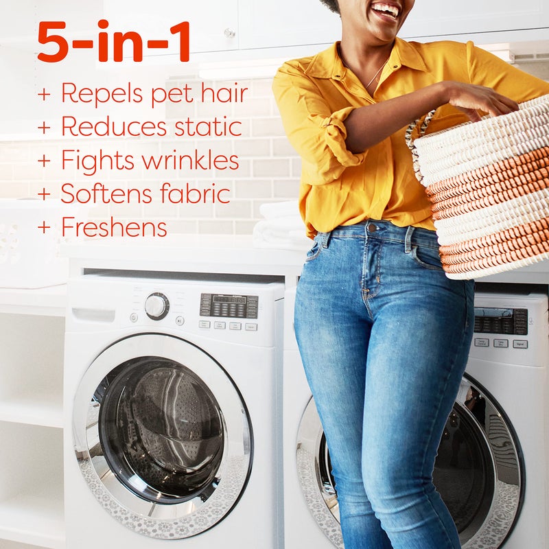 bounce Bounce Pet Hair & Lint Guard Mega Dryer Sheets with 3X Pet Hair Fighters, Fresh Scent, 60Count - Image 5