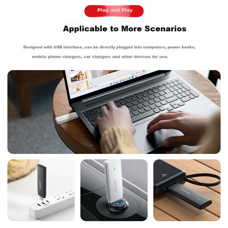 JD Jing Zao Lenovo Portable WiFi 6 Mobile Hotspot Supports 5G/4G Devices, SIM-Free Router, Dual Network Compatible Nationwide WiFi Data Network for Laptops, Portable 2026 - Image 3