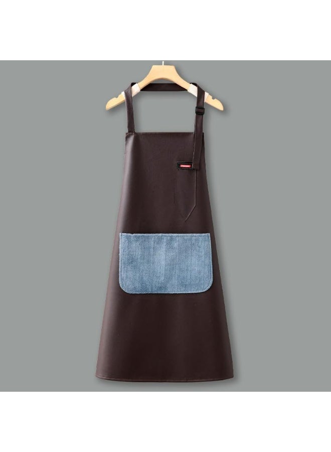 MOMENT طقم مئزر شيف للرجال والنساء احترافي للطهي مع جيوب - قابل للتعديل - مآزر بيب - مقاوم للماء والزيت - Image 2