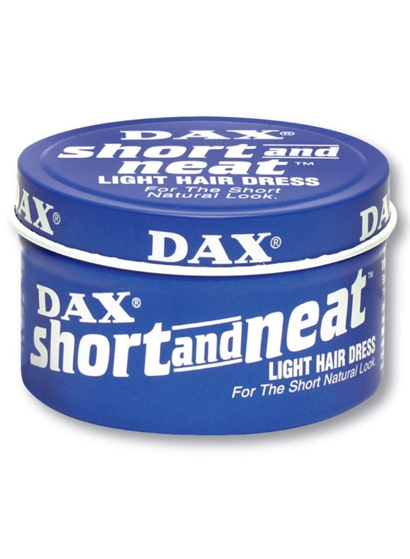 DAX Short and Neat Light Hair Dress – Medium Hold & Low Shine Pomade – Soft Texture for Clean, Well-Groomed Hairstyles – 99g