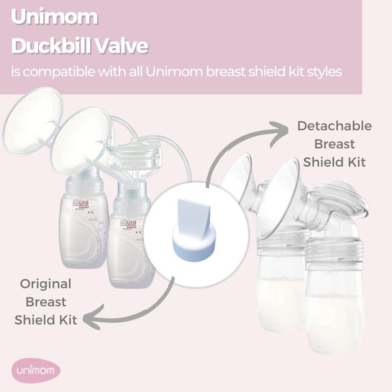 Unimom Duckbill Valves, for use with Minuet and Opera Breast Pumps, Part Set - 2 Count - Image 1