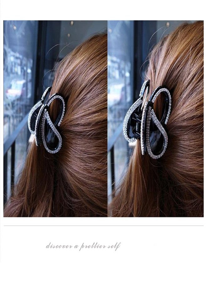 Ruihfas 2 Pcs Korean Stylish Hair Jaw Clip Hair Claw Crystal Rhinestone Hair Gripper for Women Hair Accessories - Image 2