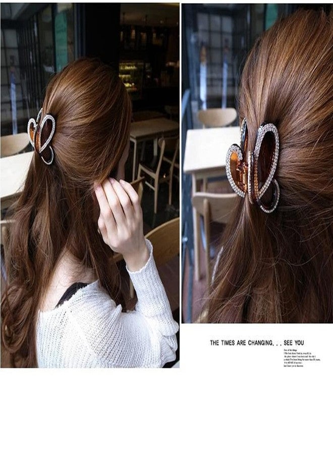 Ruihfas 2 Pcs Korean Stylish Hair Jaw Clip Hair Claw Crystal Rhinestone Hair Gripper for Women Hair Accessories - Image 3