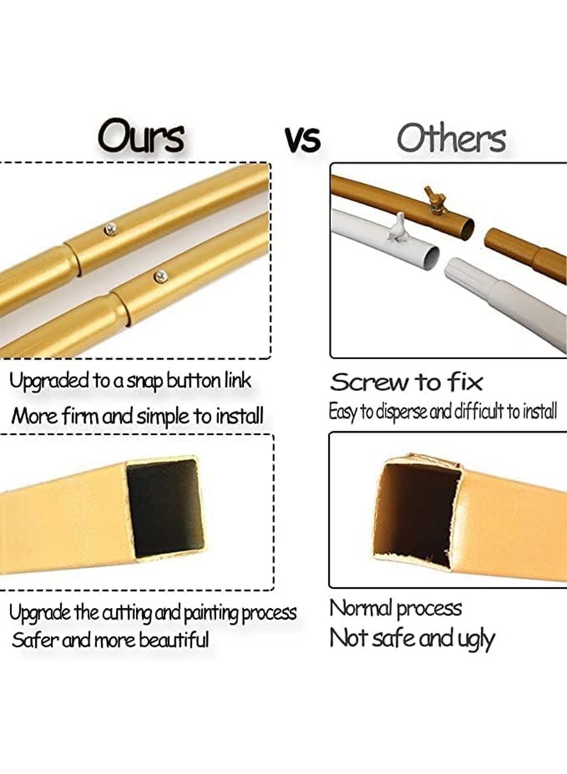 LIMOS Balloon Arch Round Backdrop Stand Reusable Metal Circle Frame Arch Stand for Wedding Birthday Party - Image 3