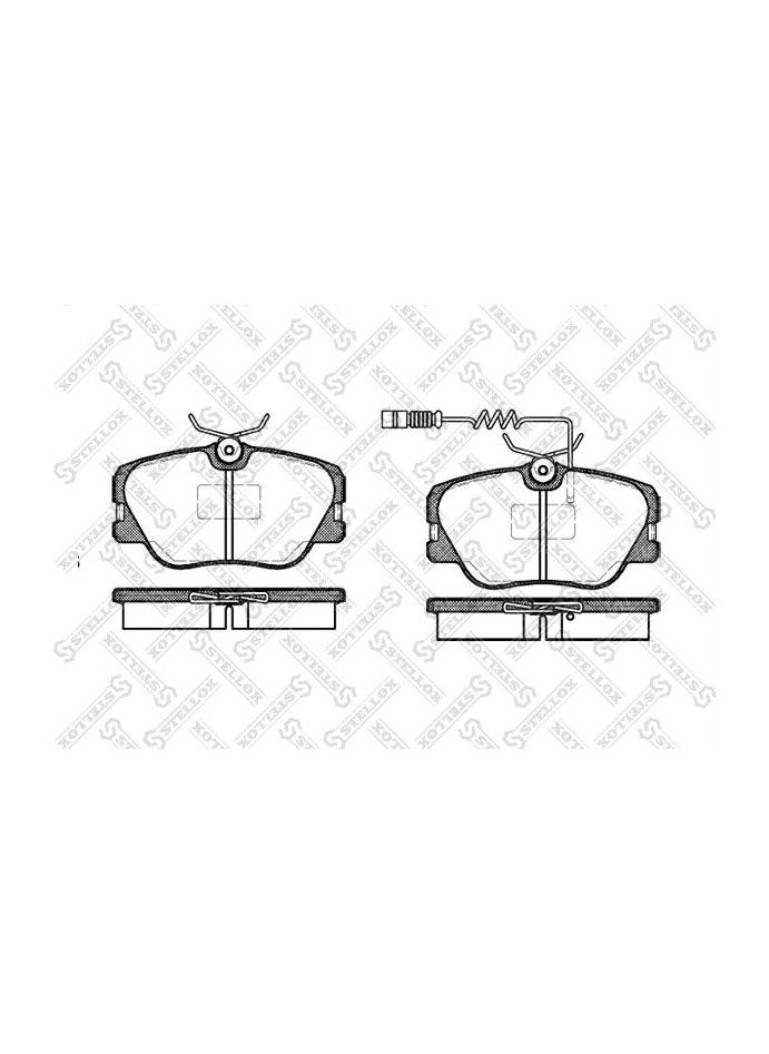 STELLOX STELLOX - BRAKE PAD SET (FRONT) FOR MERCEDES - 0004209920 / 0024203920 / 0024209920 / 0014200720 / 0004200720 / 0024202320 / 0024200820 / 0054204420 / 9014210510 / 0014201220 / 42099200005 / 9014210610 