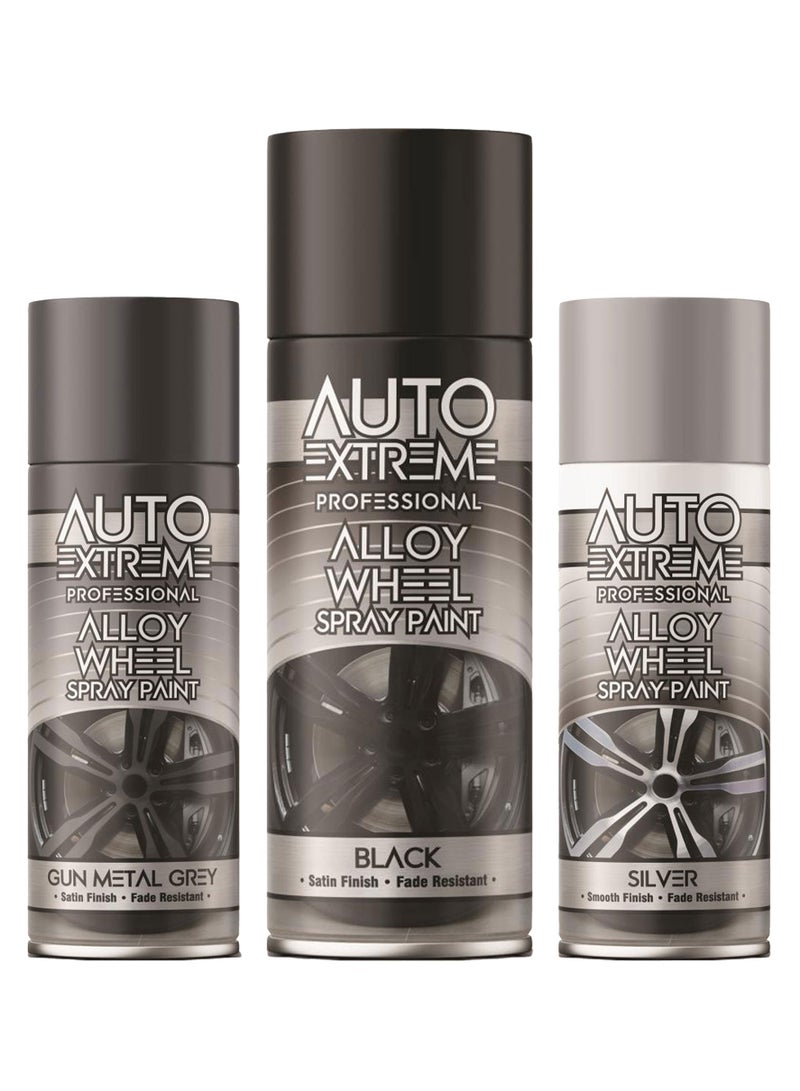 Auto Extreme Alloy Wheel Spray Paint Black 400ml - Image 2