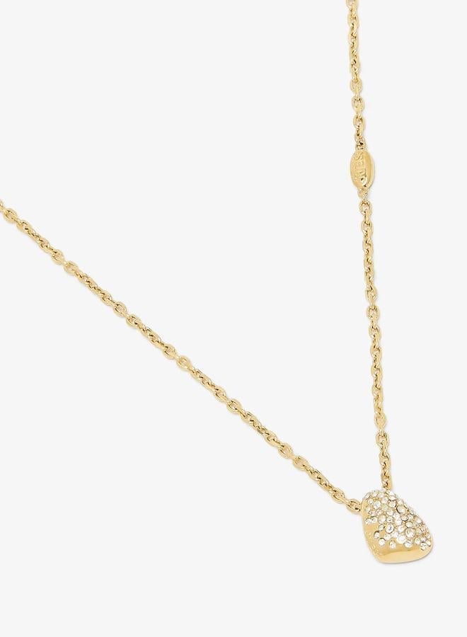 GUESS 16-18 Inch Pebble Pave Necklace - Image 1