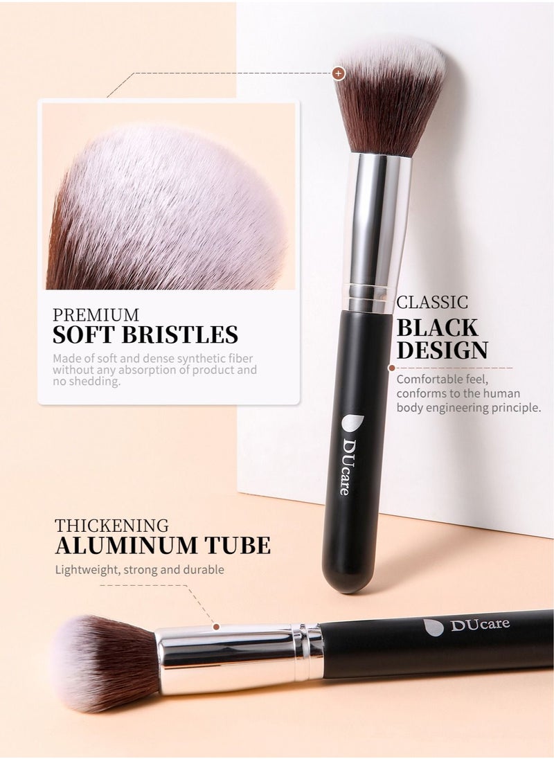 DUcare 15pcs Professional Makeup Brushes Set with Travel Bag - Perfect for Foundation, Blush, Eyeliner & More  - Image 4