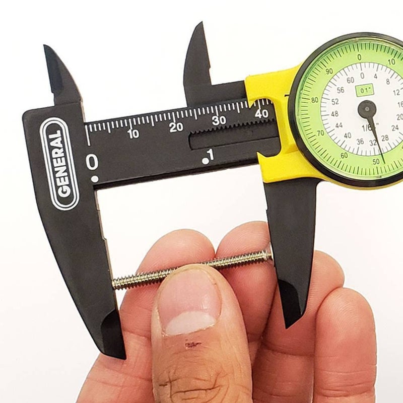 General Tools 142 Plastic Dial Caliper, 0-6" Range, .01" & 1/64" - Image 4