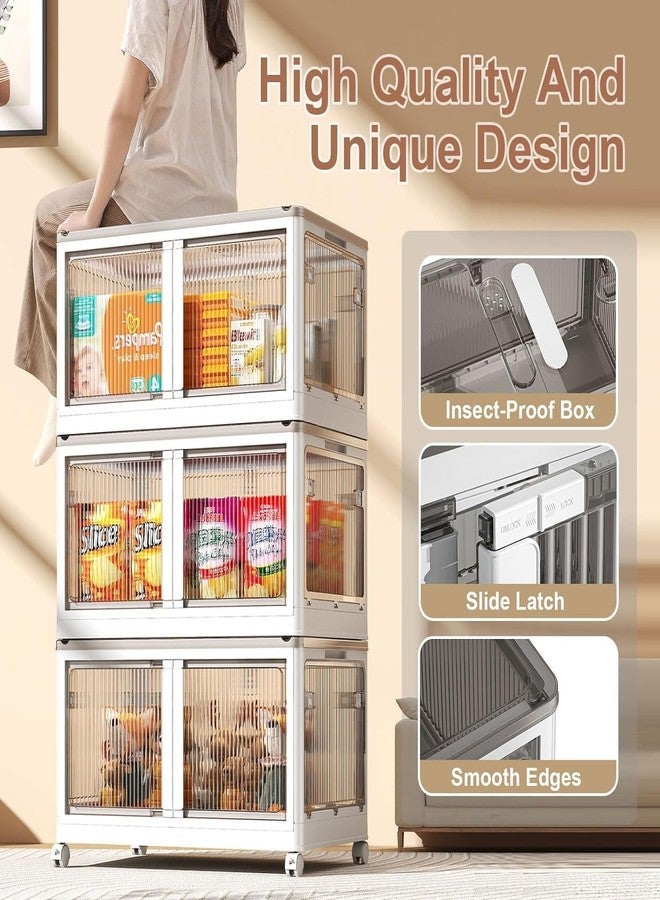 LUHI Plastic Wardrobe for Storage - Foldable Wardrobe for Clothes, Collapsible Cupboard for Storage Drawer, Almirah for Clothes, Cabinet Lightweight Bedroom/Hallway/Office (Off-White,1 Layer) - Image 4