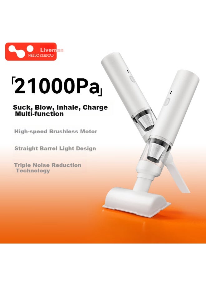helloleiboo oleiboo Car Vacuum Cleaner High Suction Handheld Wireless Household Portable Powerful Car Desktop Multi-function - Image 1