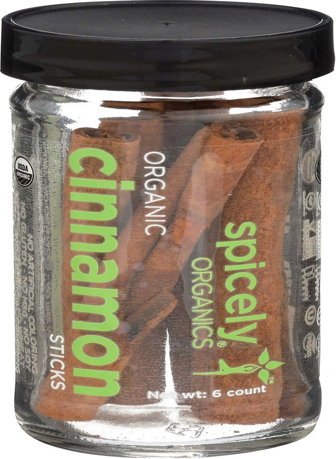 SPICELY Organic Cinnamon Sticks, 6 CT