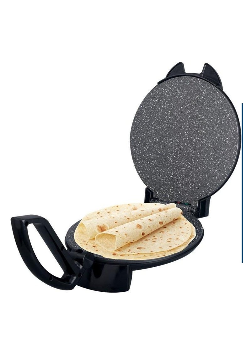 Generic MATSU 10-Inch Electric Roti Maker – 1200W Non-Stick Chapati Press for Home Use – Flatbread Maker with Stainless Steel Body, Adjustable Temperature Control, Dual Indicator Lights, Safety Lock, Easy-Clean Surface, 220-240V Kitchen Appliance for UAE Homes  - Image 1