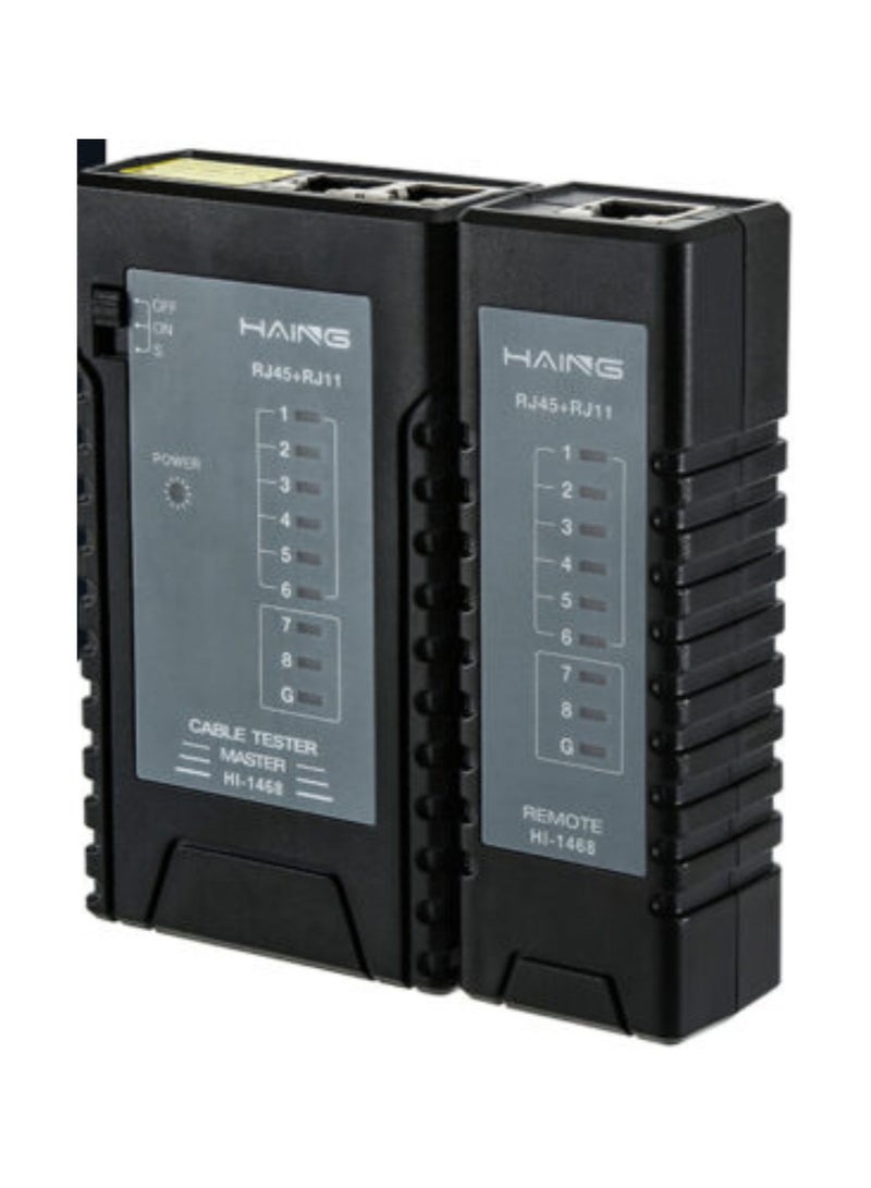 Haing جهاز اختبار كابل الشبكة RJ45 RJ11 RJ12 CAT5 UTP أداة الشبكات LAN - Image 2