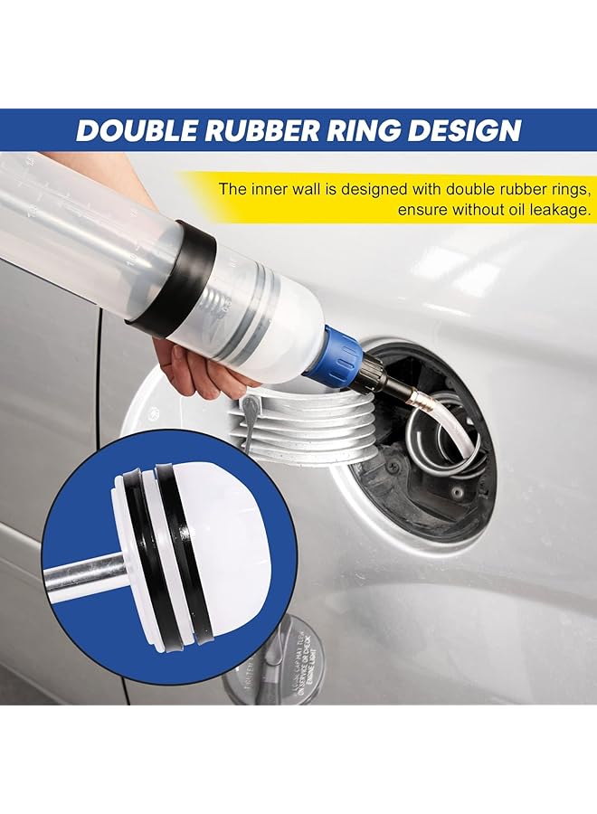 Excefore 1500Ml Manual Fluid Extractor Pump, Oil Extraction And Filling Pump, Gear Oil & Brake Fluid Changes, Fluid Syringe Style Pump For Atv Boat Automotive Fluid Extraction (1500Cc/1.58Qt./51Oz) - Image 3