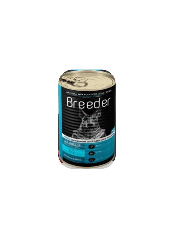 Breeder Cans Dog Food Beef & Chicken 400g - Image 1