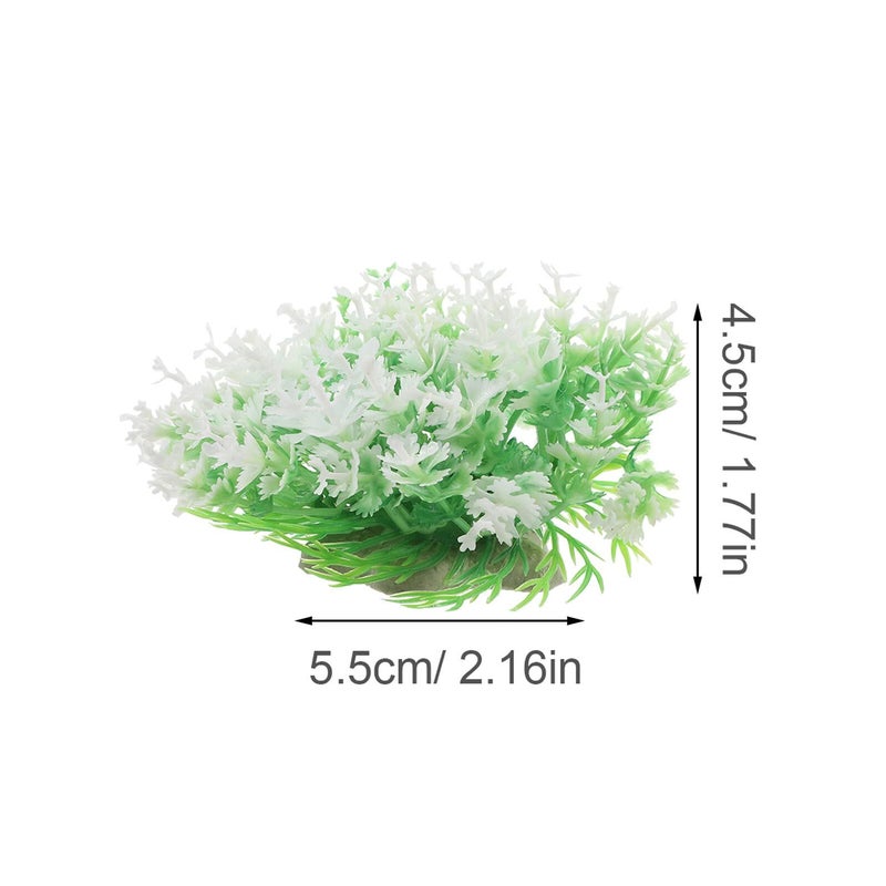 Realistic Green Plastic Aquarium Plants Decorations For Freshwater Fish Tank - Image 3