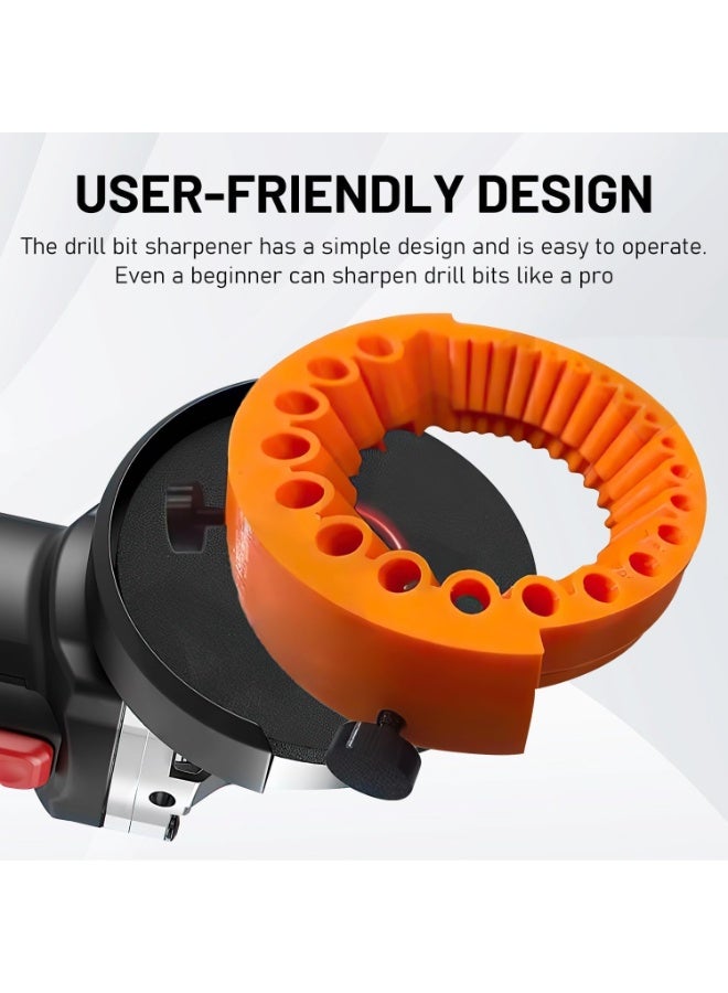 Drill Bit Sharpener, Power Drill Bit Grinding Attachment, Power Blade Angle Grinder, Multipurpose Grinding Toolfor 2 to 13 MM Drills Bits for Grinding 125 MM Grinder - Image 5