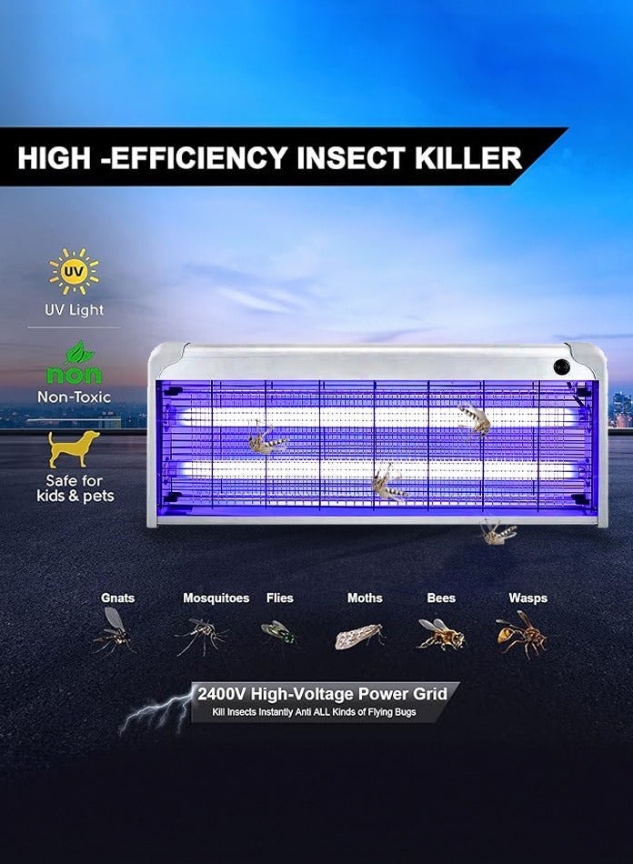 Vmax 40 W Electric Flying Insect Killer Hangable Mosquito Killer Lamp Bug Zapper with UV Light Indoor Outdoor Fly Trap Electric Pest Control for Home Kitchen Garden Balcony - Image 2