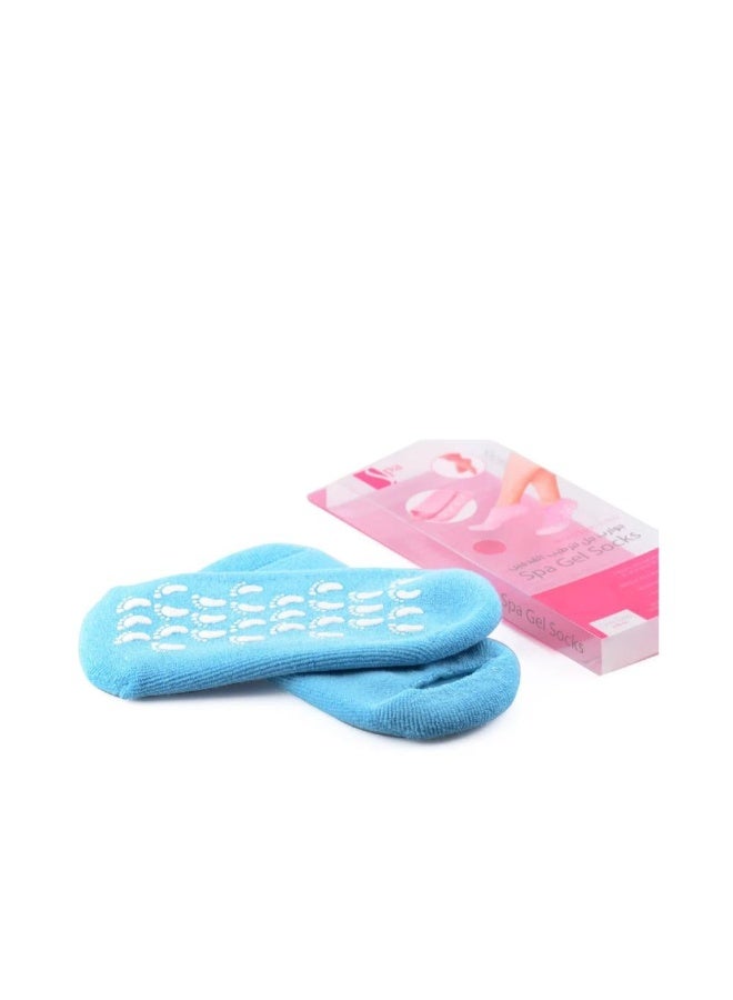 سبا سيستم جوارب جل لترطيب القدمين أزرق من سبا