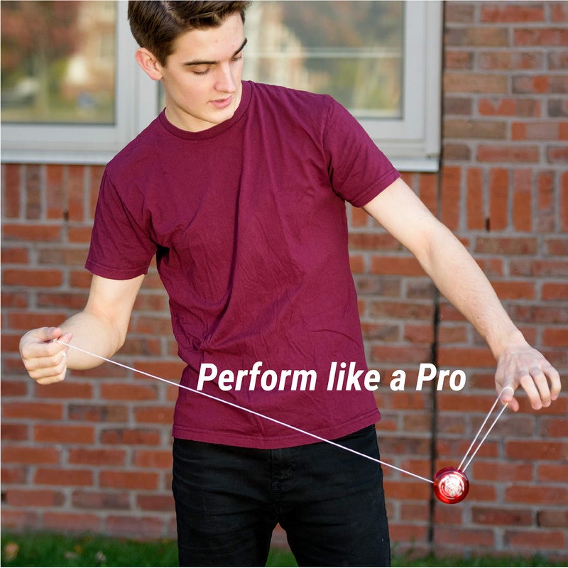 Yomega Fireball YoYo -HIGH Performance Responsive Transaxle Yoyo, Great for String Tricks for Advance Players to Perform Like Pros + Extra 2 yo yo Strings & 3 Month Warranty (Yellow and Black)