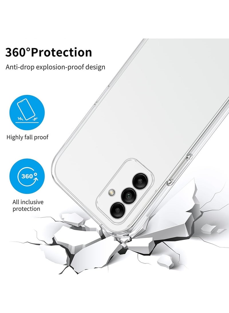 Samsung Galaxy A35 Clear Case Soft Flexible TPU Shockproof Transparent Back Cover Compatible for Samsung Galaxy A35 5G  - Image 2
