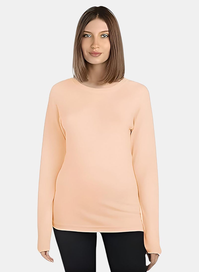 Dahab Cotton Long Sleeves Undershirt Round Neck - Image 1