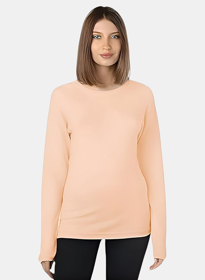Dahab Cotton Long Sleeves Undershirt Round Neck - Image 2