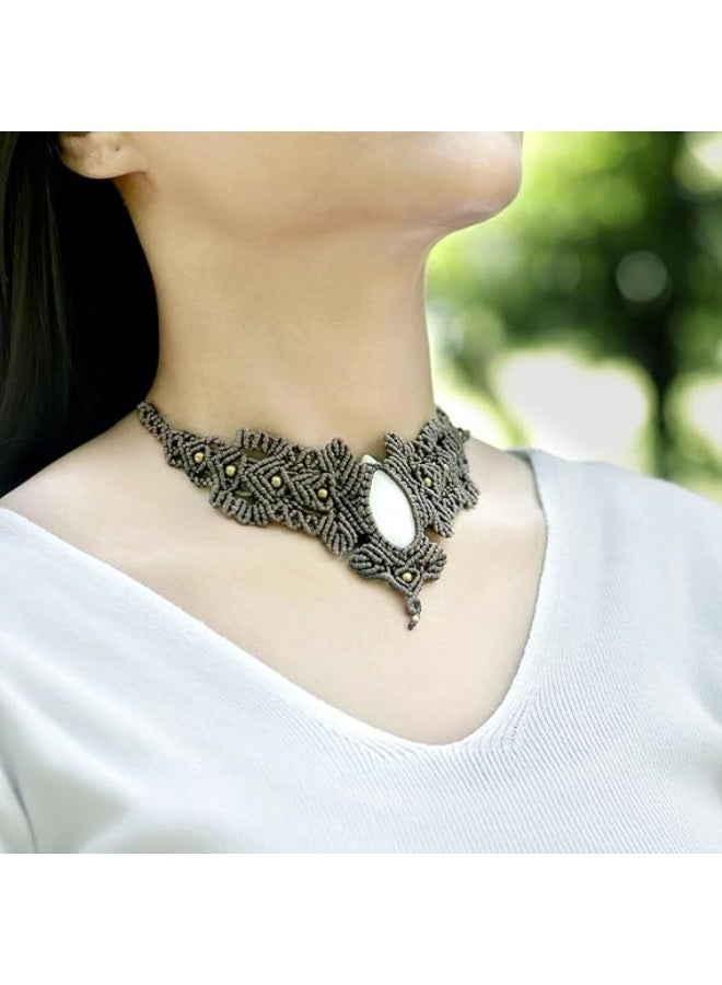 انتيكيانو قلادة مكرمية مصنوعة للنساء - Image 4