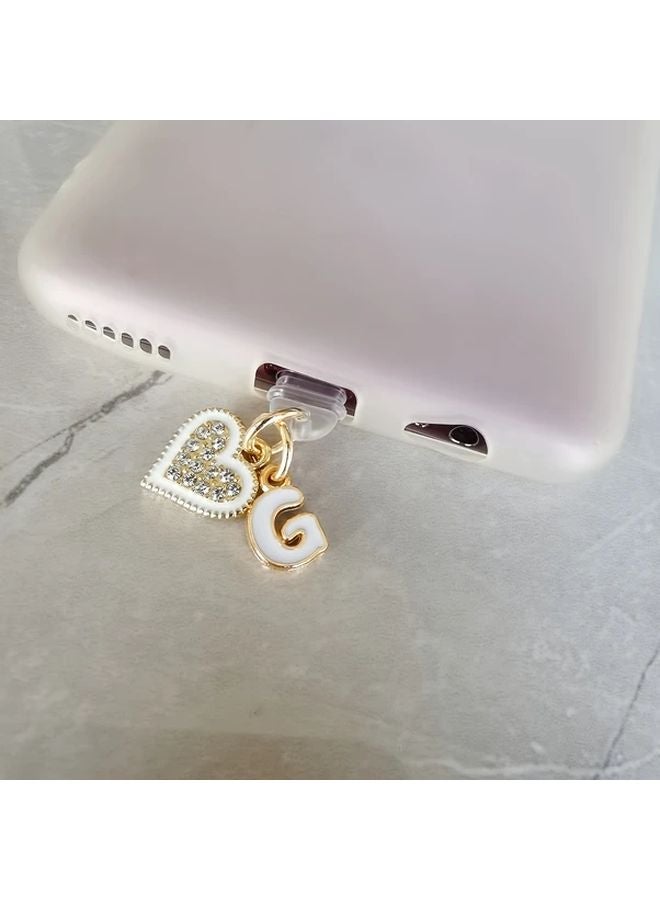 Heart Dust Plug For IPhone 5 To 14 Interface Phone Accessories Gift - Image 1
