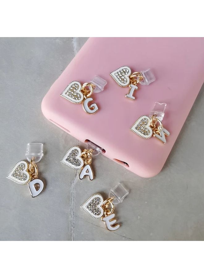 Heart Dust Plug For IPhone 5 To 14 Interface Phone Accessories Gift - Image 2