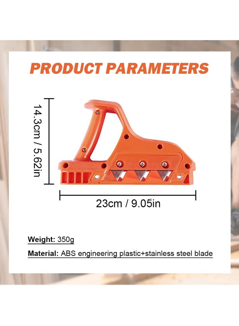 Zikra Plasterboard Fast Cutter, 60¬∞ Plasterboard Edger, Drywall Chamfer Woodworking Hand Tool, Handheld Plasterboard Planer for Quickly Refine and Plan Precise Beveled Edges - Image 4