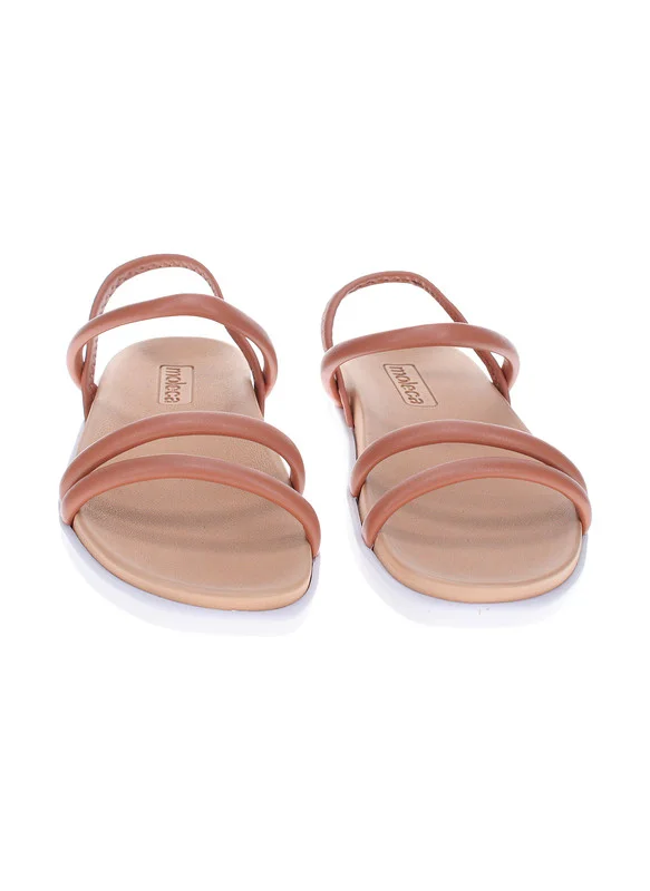 موليكا Moleca Ladies Flat Sandals Nude | Made In Brazil