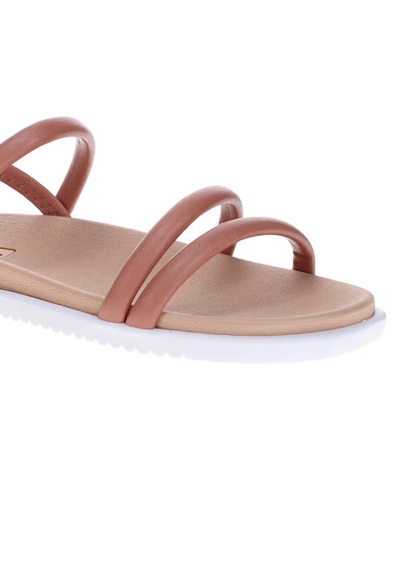 موليكا Moleca Ladies Flat Sandals Nude | Made In Brazil