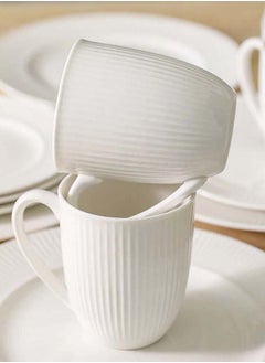 DANUBE HOME Apollo 16-Piece Embossed New Bone China Dinner Set -Serve 4  - Image 3