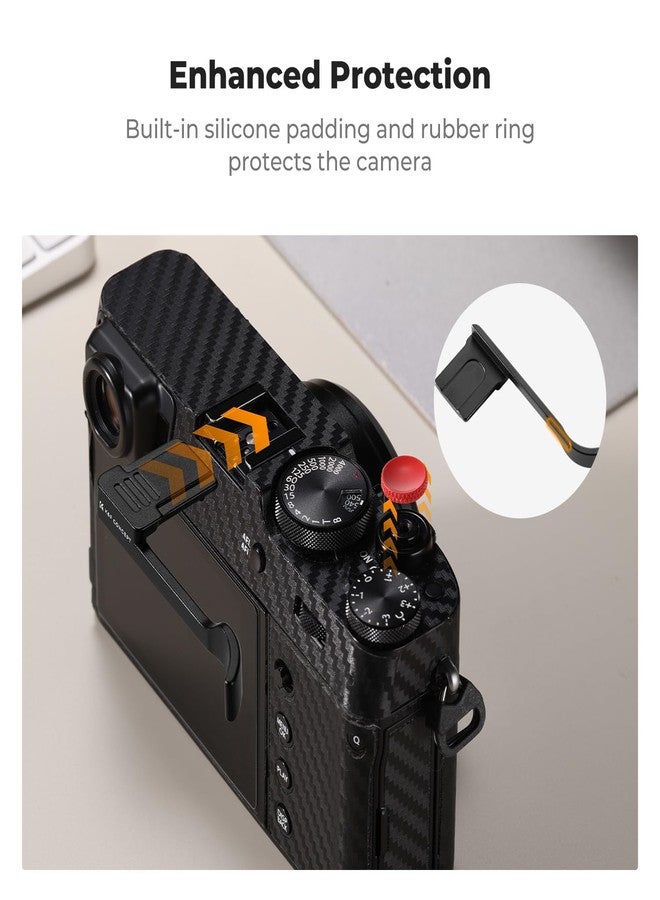 كيه آند إف كونسبت مقبض يد فضي من K&F CONCEPT لكاميرا Fujifilm X100VI X100V - Image 5