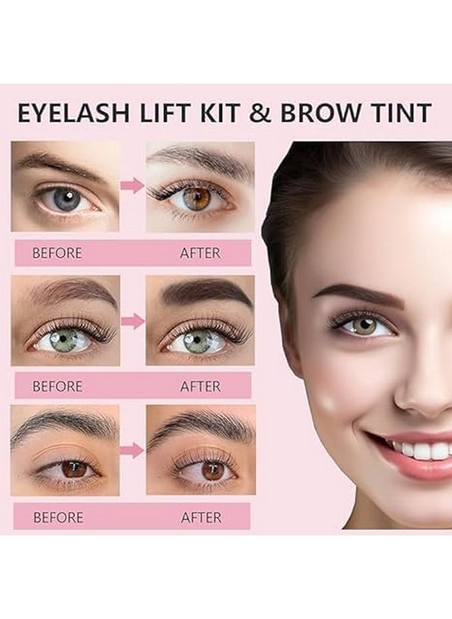 JUANPHEA - Lash Lift Kit & Brow Lamination Kit - 4 in 1 Professional Black Color Eyelash Perm & Eyebrow Lamination Kit, Easy for Beginner, Safe Effective Eyelash Eyebrow Lift Diy Kit - Salon Quality at Home - Image 1
