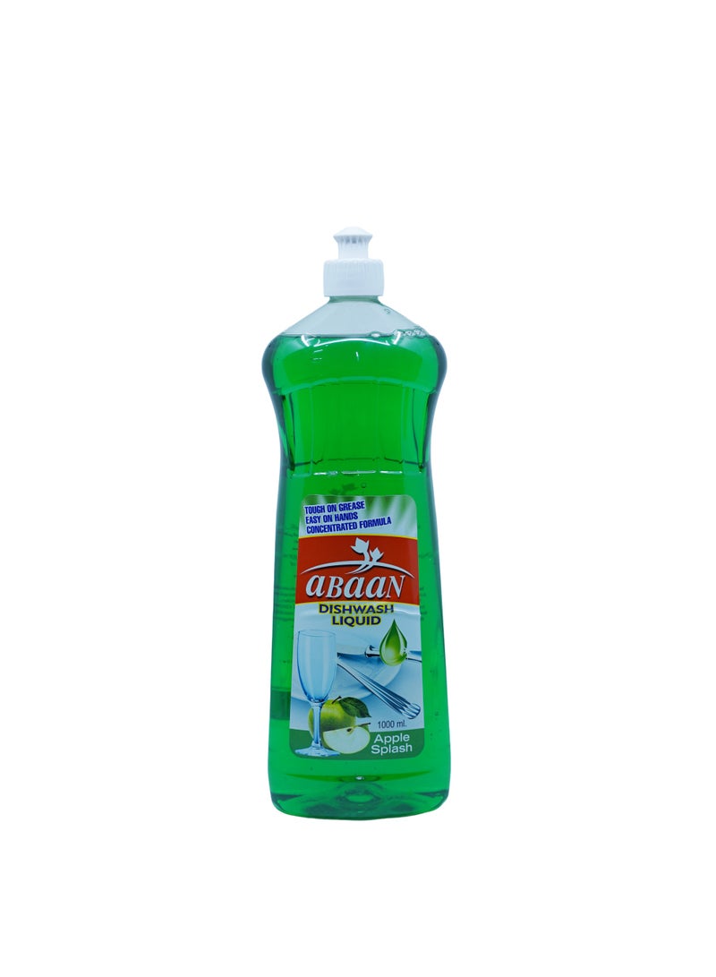 ABAAN Dish Wash Liquid Apple 1000 ml x 2, Dishwashing Liquid, Grease Remover, Kitchen Cleaner, Fresh Apple Fragrance, Pack of 2 - Image 2