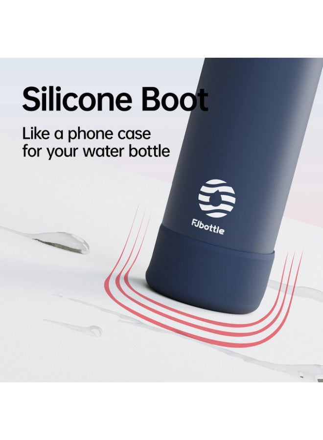 FjBottle Insulated Magnetic Water Bottle - Reusable Stainless Steel Bottle with MagSafe Compatible Phone Holder -Keeps Cold for 24 Hours - Perfect for Gym, Sports, and Travel- Navy Blue 32oz - Image 5