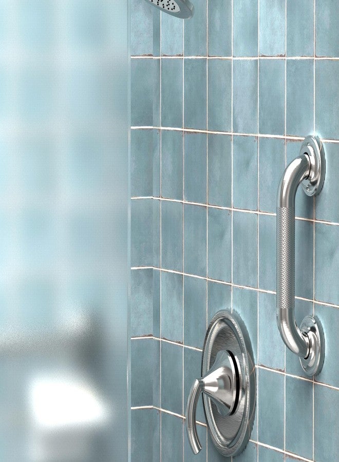 مقبض AquaChase مُحزّز مقاس 1-1/4 بوصة، متوافق مع معايير ADA للسلامة في الحمام، مقبض مساعد على الحركة في الحمام لكبار السن وذوي الاحتياجات الخاصة، يتحمل وزنًا ثقيلًا يصل إلى 500 رطل - Image 2