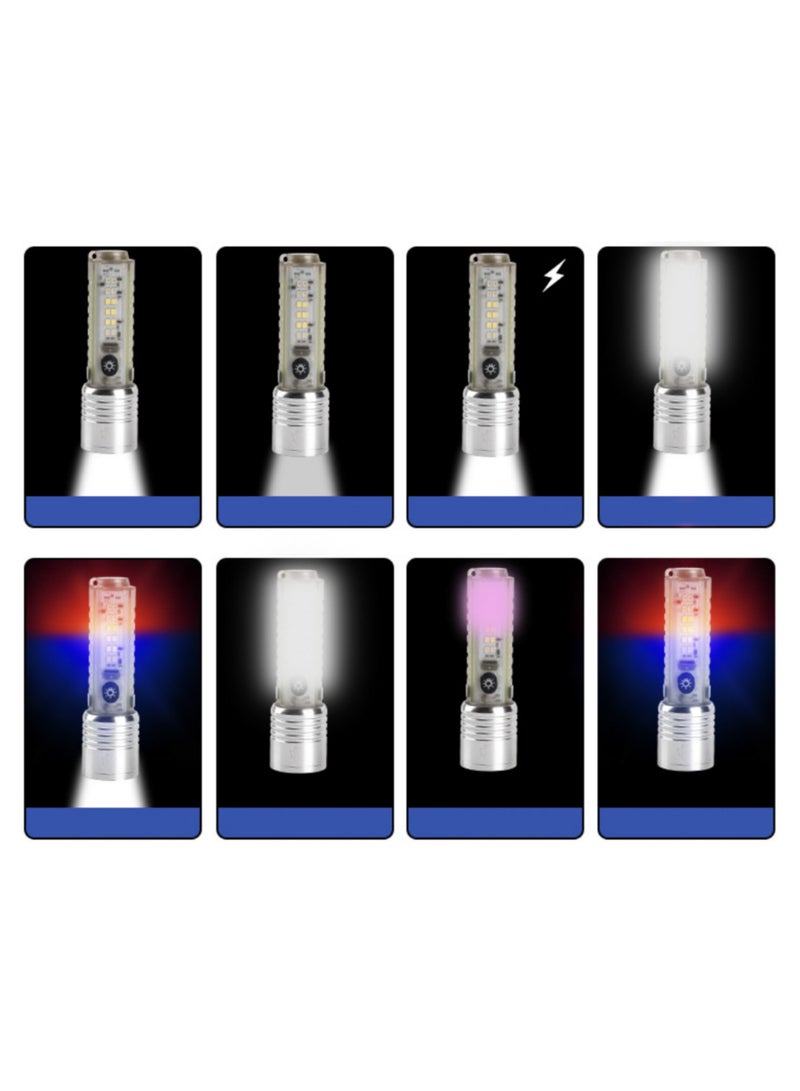 مصباح يدوي  LED فائق السطوع 20000 لومن، قابل لإعادة الشحن، 8 أوضاع، قابل للتكبير، مقاوم للماء IP65 للتخييم والطوارئ  - Image 2