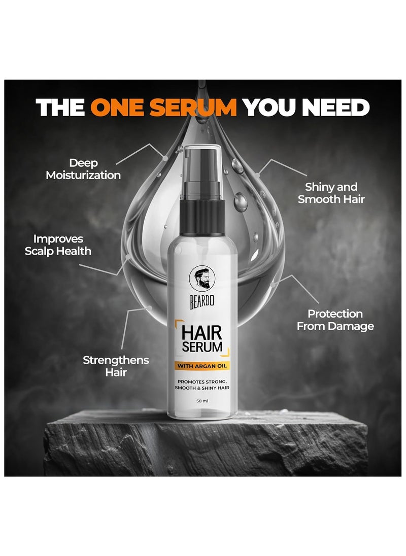 BEARDO Beardo Hair Serum With Argan Oil For Men, 50ml  - Image 4