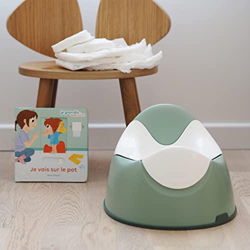 BÉABA BEABA Ergonomic Training Potty, Provides Comfort and Support, Lightweight & Portable, Compact Toddler Potty (Sage) - Image 5